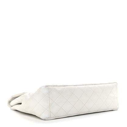 Chanel Caviar Quilted Maxi Single Flap White 4 of 11