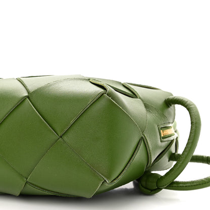 Bottega Veneta Lambskin Maxi Intreccio Small Cassette Camera Bag Avocado 9 of 9
