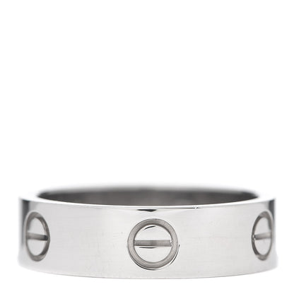 Cartier 18K White Gold 5.5mm LOVE Ring 60 9 1 of 4