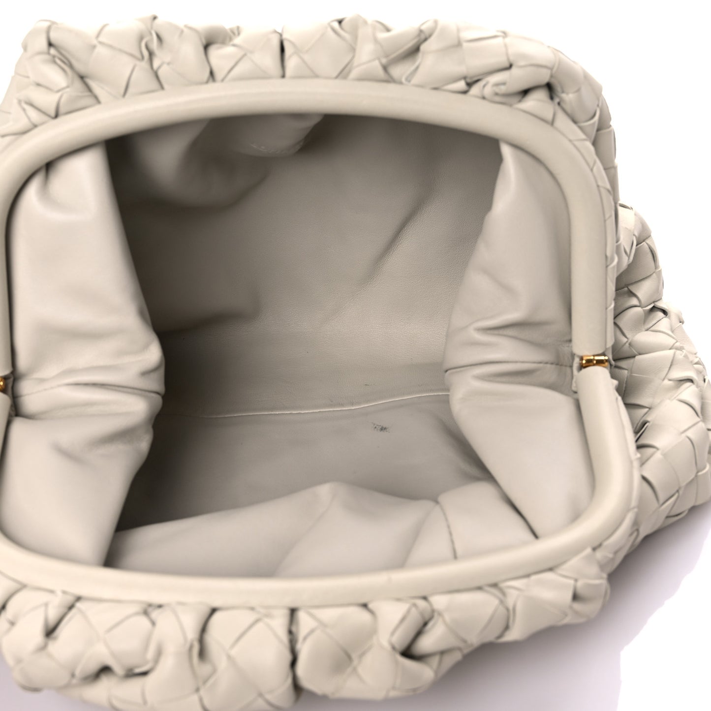 Nappa Maxi Intreccio The Pouch Oversized Clutch Plaster