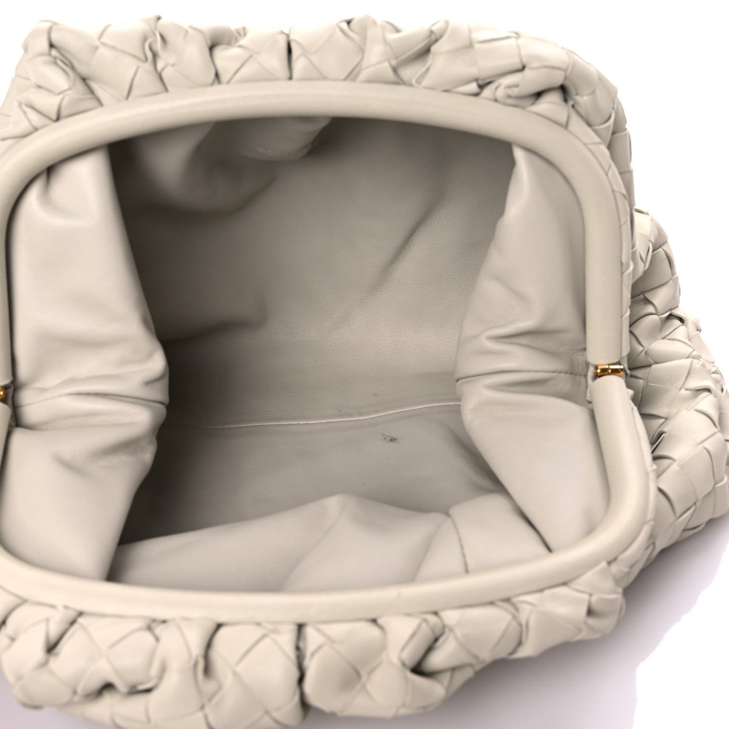 Bottega Veneta Nappa Maxi Intreccio The Pouch Oversized Clutch Plaster 5 of 17