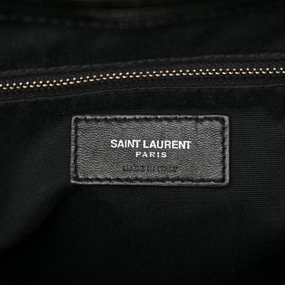 Saint Laurent Patent Y Quilted Monogram Small Loulou Backpack Black 7 of 10