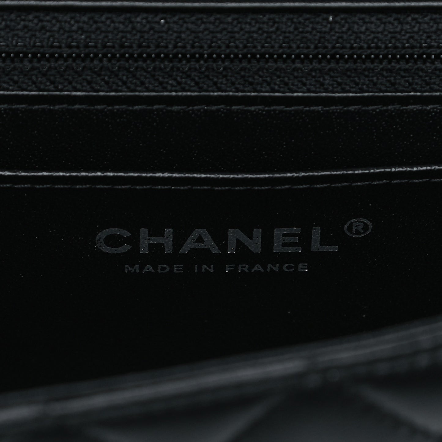 Lambskin Quilted Mini Rectangular Flap Black