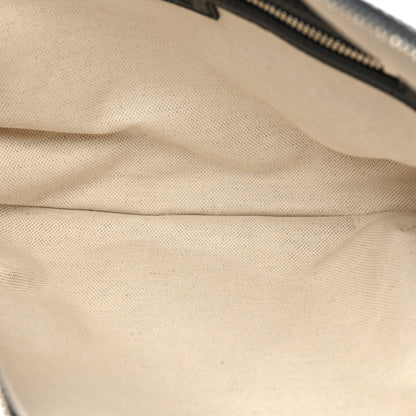 Gucci GG Supreme Monogram Textured Dollar Calfskin Web Small Ophidia Half Moon Hobo Beige Blue 5 of 7