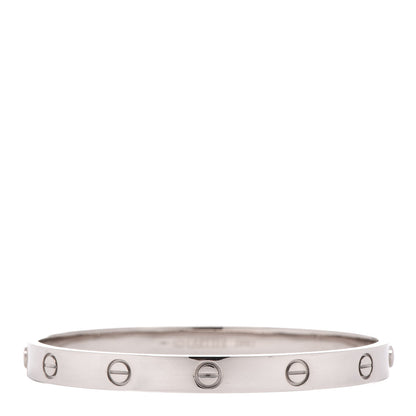 Cartier 18K White Gold LOVE Bracelet 18 1 of 5