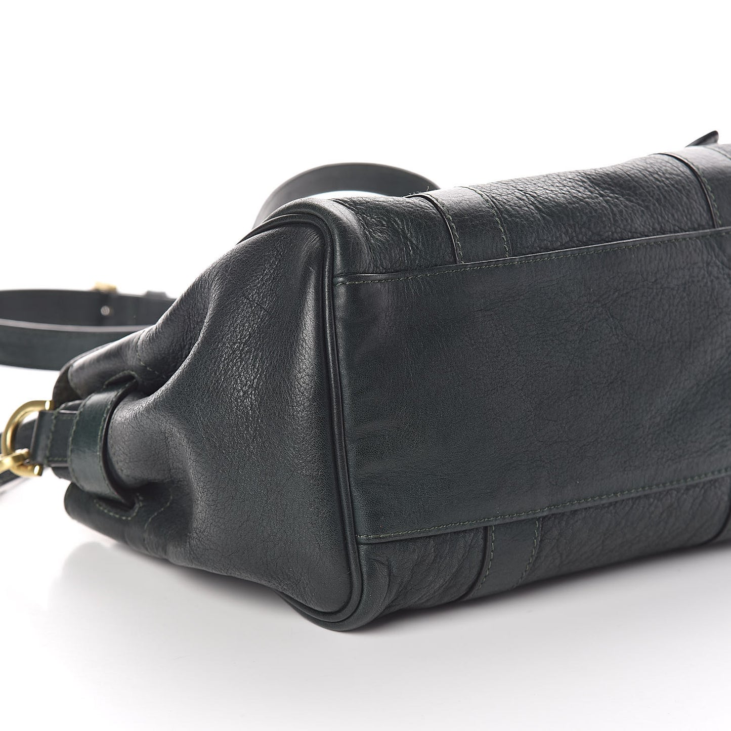 Goatskin Small Heritage Bayswater Satchel Dark Green