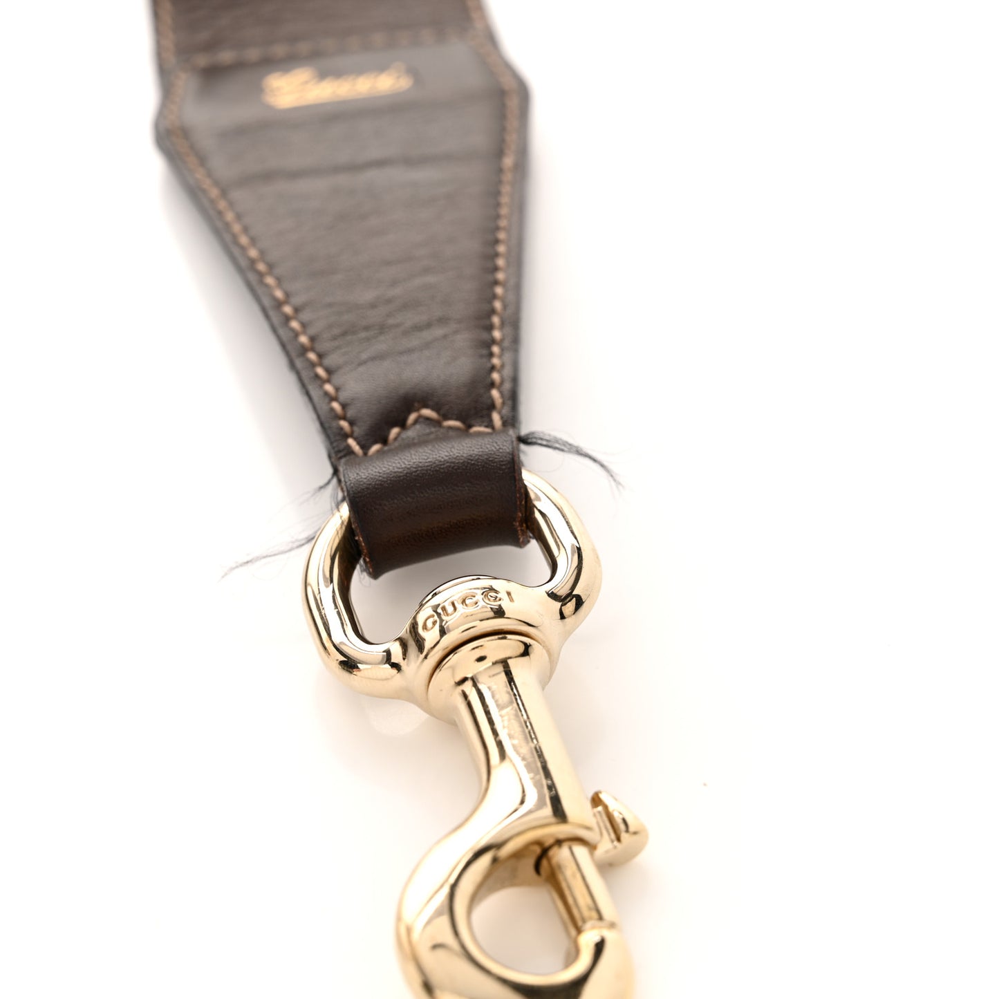 Canvas Bamboo Horsebit Print Hobo White