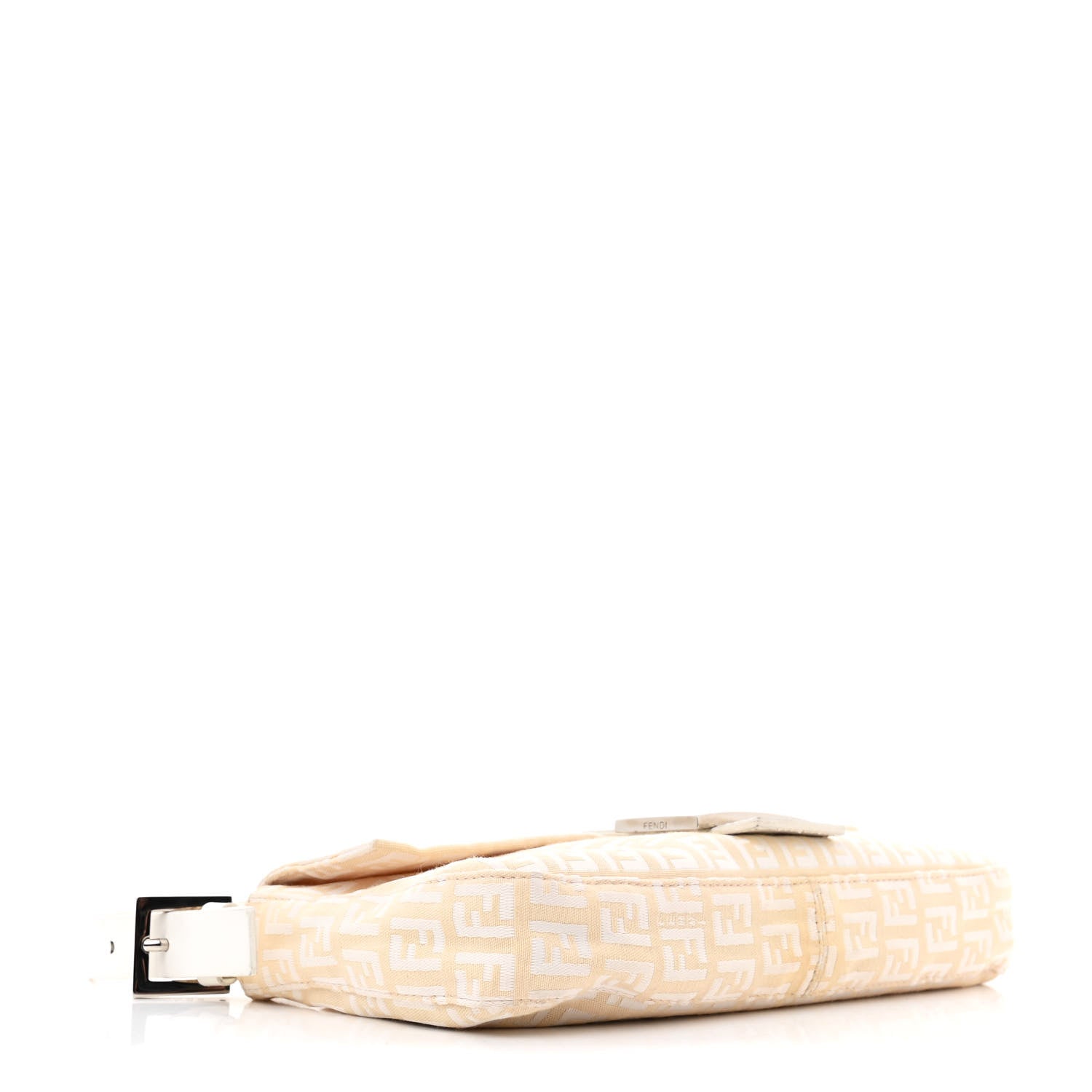 Fendi Zucchino Cuoio Mini Mama Baguette Beige White 4 of 11