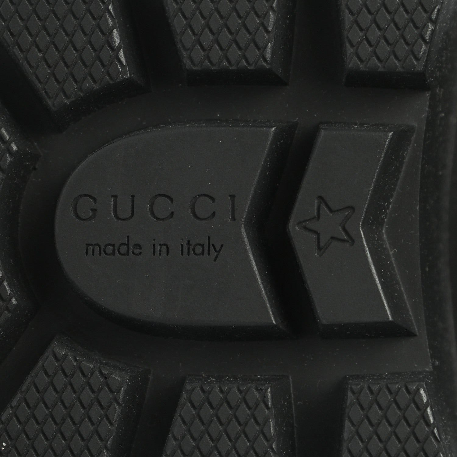 Gucci Calfskin Sylvie Web Lace Up Combat Boots 38.5 Black 6 of 7