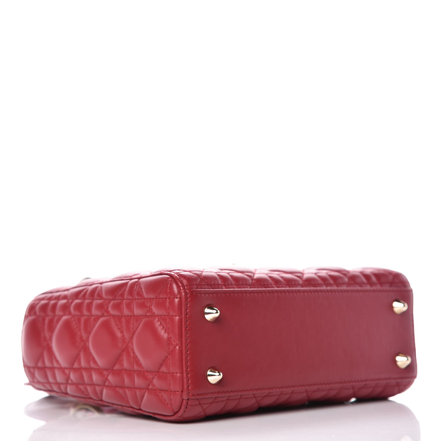 Christian Dior Lambskin Cannage Small My Lady Dior Red 5 of 11