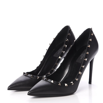 Valentino Garavani Nappa Rockstud 100mm Pumps 40.5 Black 3 of 7