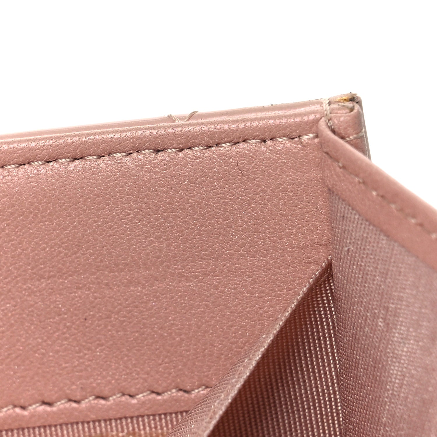 Chanel Iridescent Calfskin Quilted Boy Wallet on Removable Chain Light Pink 12 of 12
