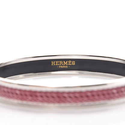 Hermes Enamel Narrow Printed Coaching Bracelet 70 4 of 6