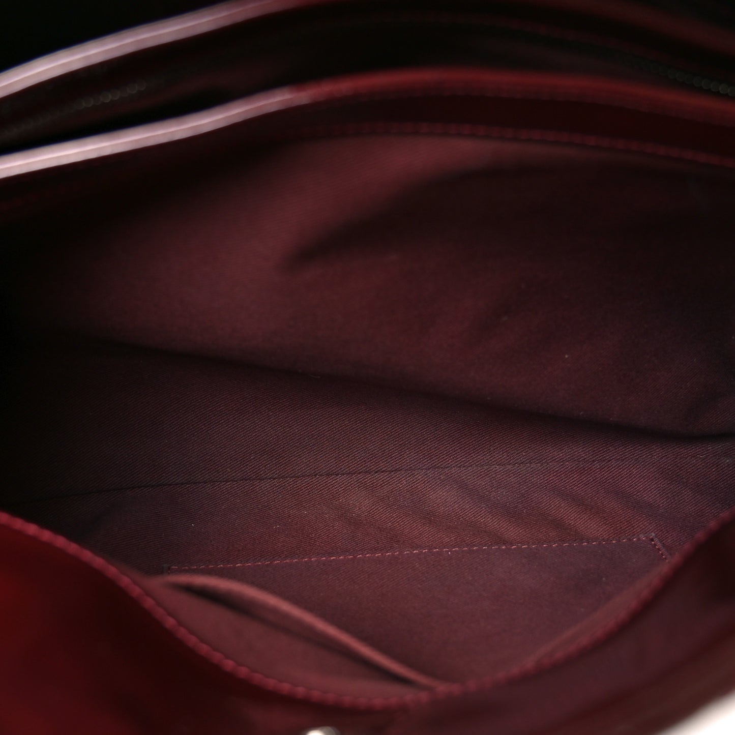 Patent Quilted Large Just Mademoiselle Bowling Bag Plum