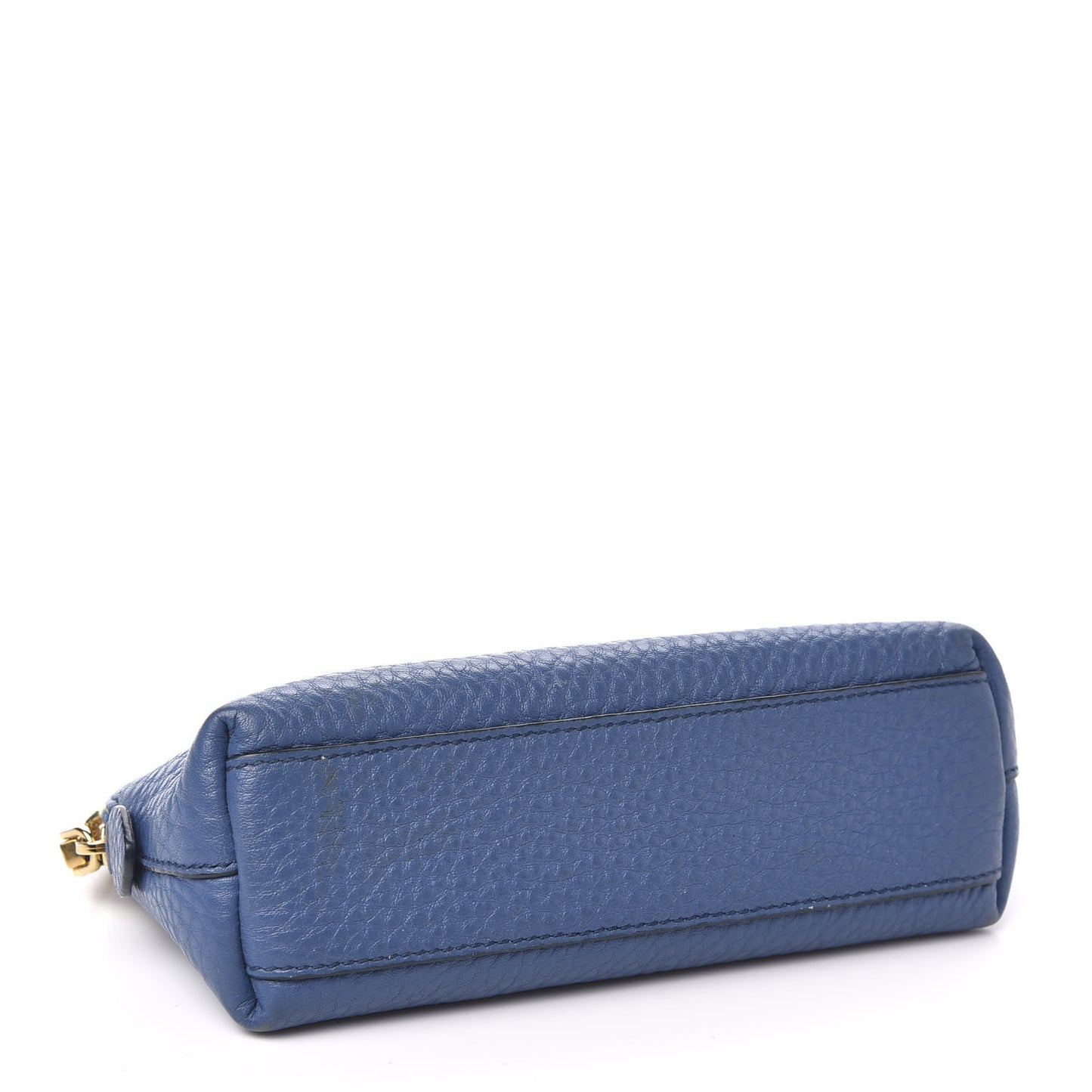 Vitello Daino Cosmetic Pouch Bleuette