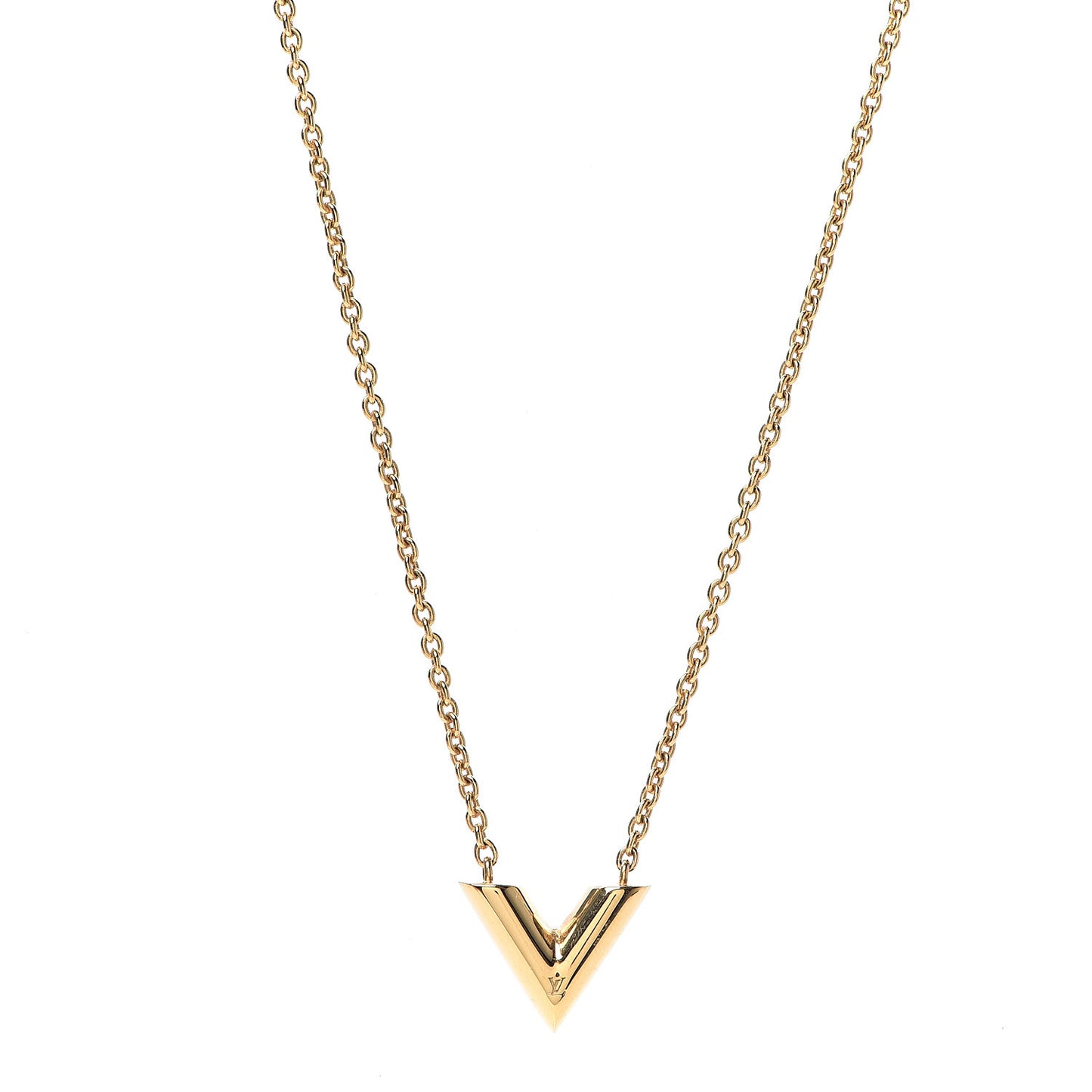 Essential V Necklace Gold