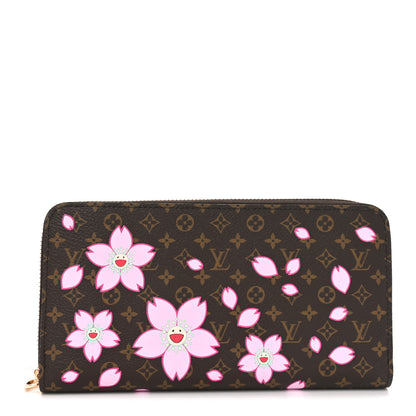 Louis Vuitton LV X TM Monogram Cherry Blossom Zippy Wallet Sakura Brown 1 of 7