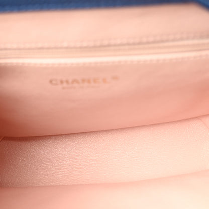Chanel Caviar Quilted Backpack Blue 4 of 9