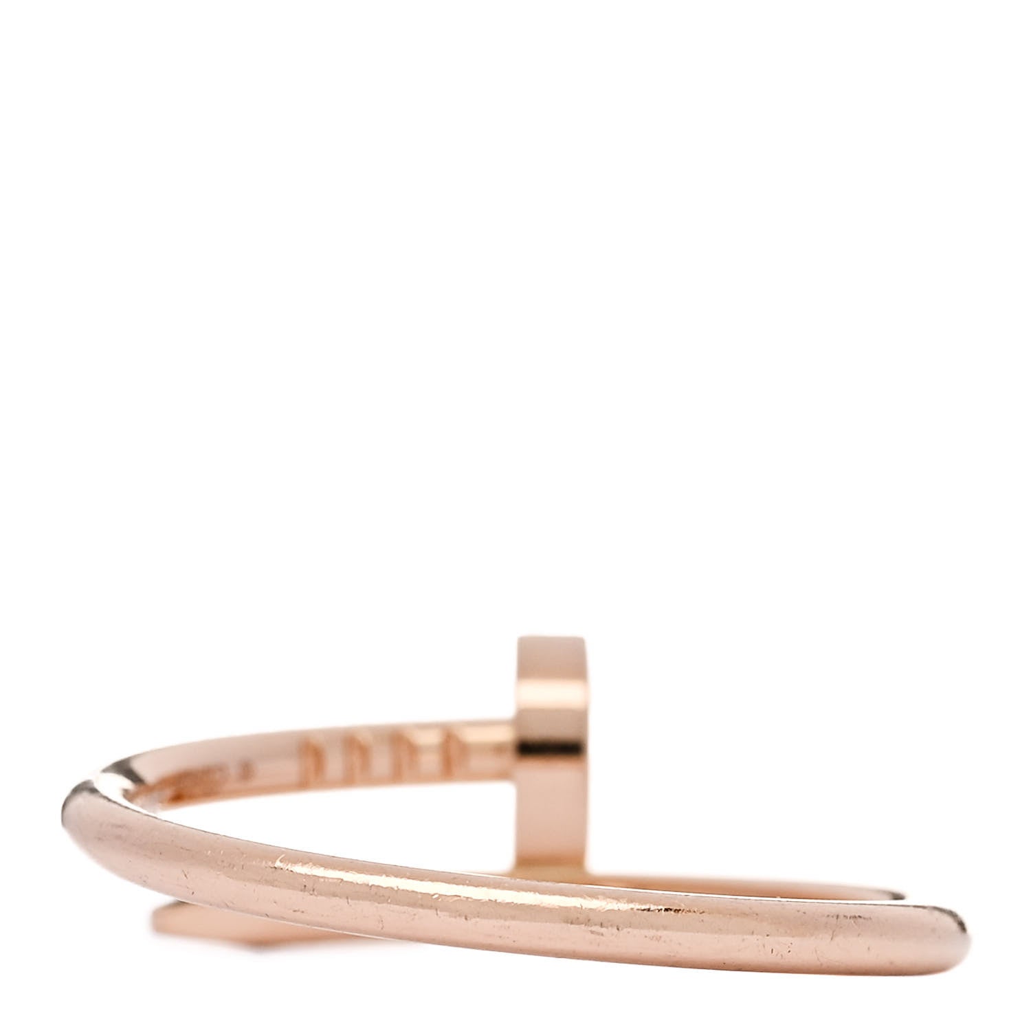 Cartier 18K Pink Gold Small Juste Un Clou Ring 57 8 3 of 5