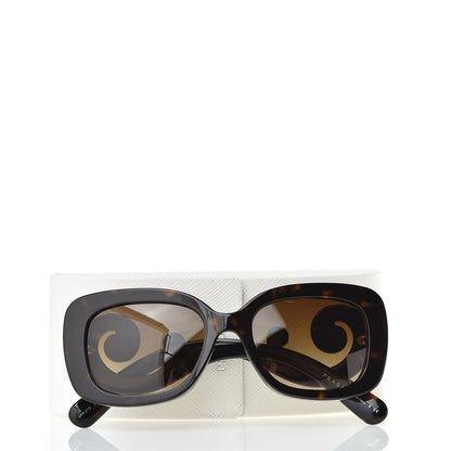 Prada Acetate Baroque Sunglasses SPR 27O Tortoise 9 of 9