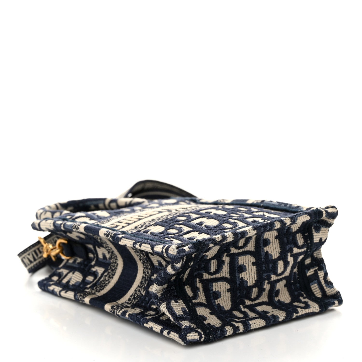 Christian Dior Oblique Mini Book Tote Phone Bag Blue 4 of 11