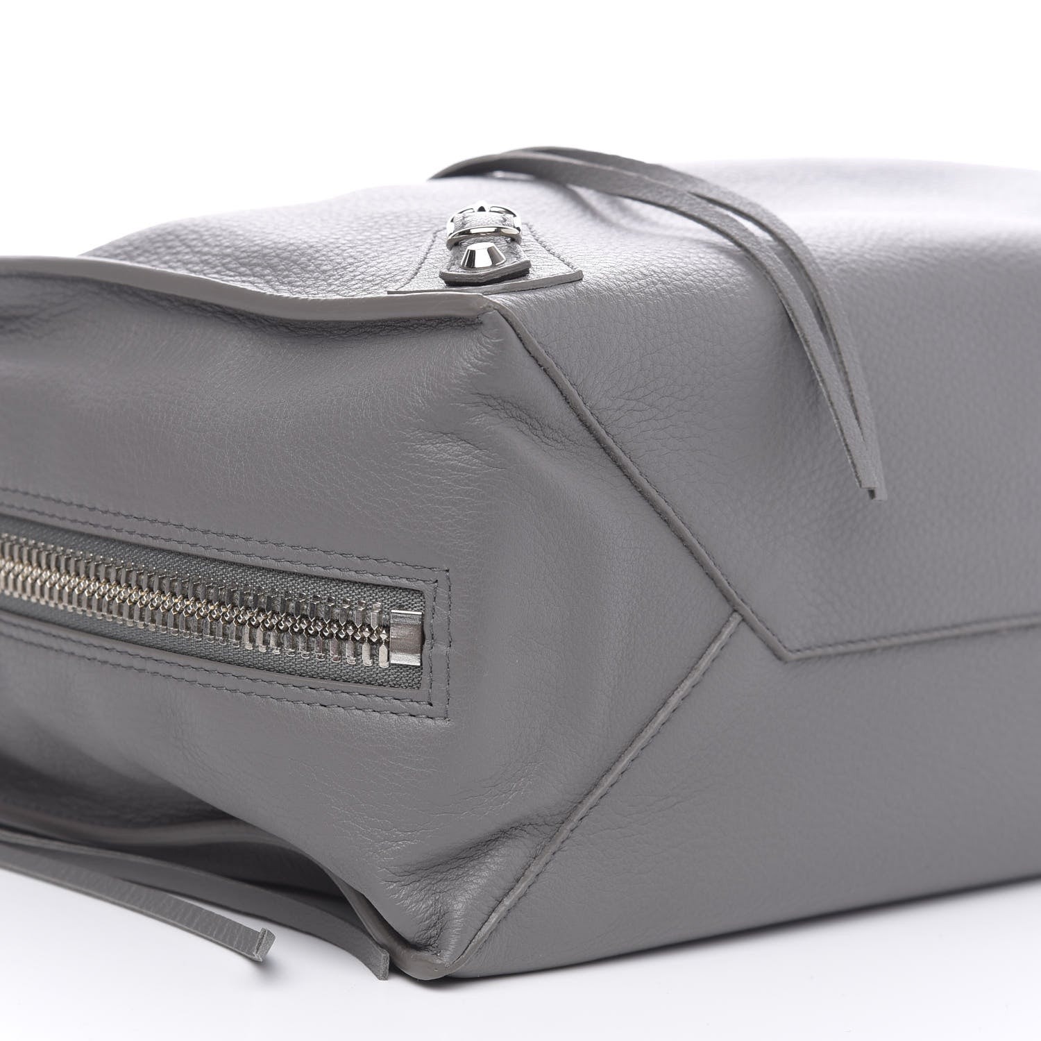 Balenciaga Veau Papier B4 Zip Around Tote Gris Acier 8 of 11