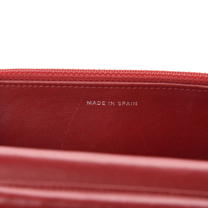 Chanel Patent Quilted Wallet On Chain WOC Red 9 of 12