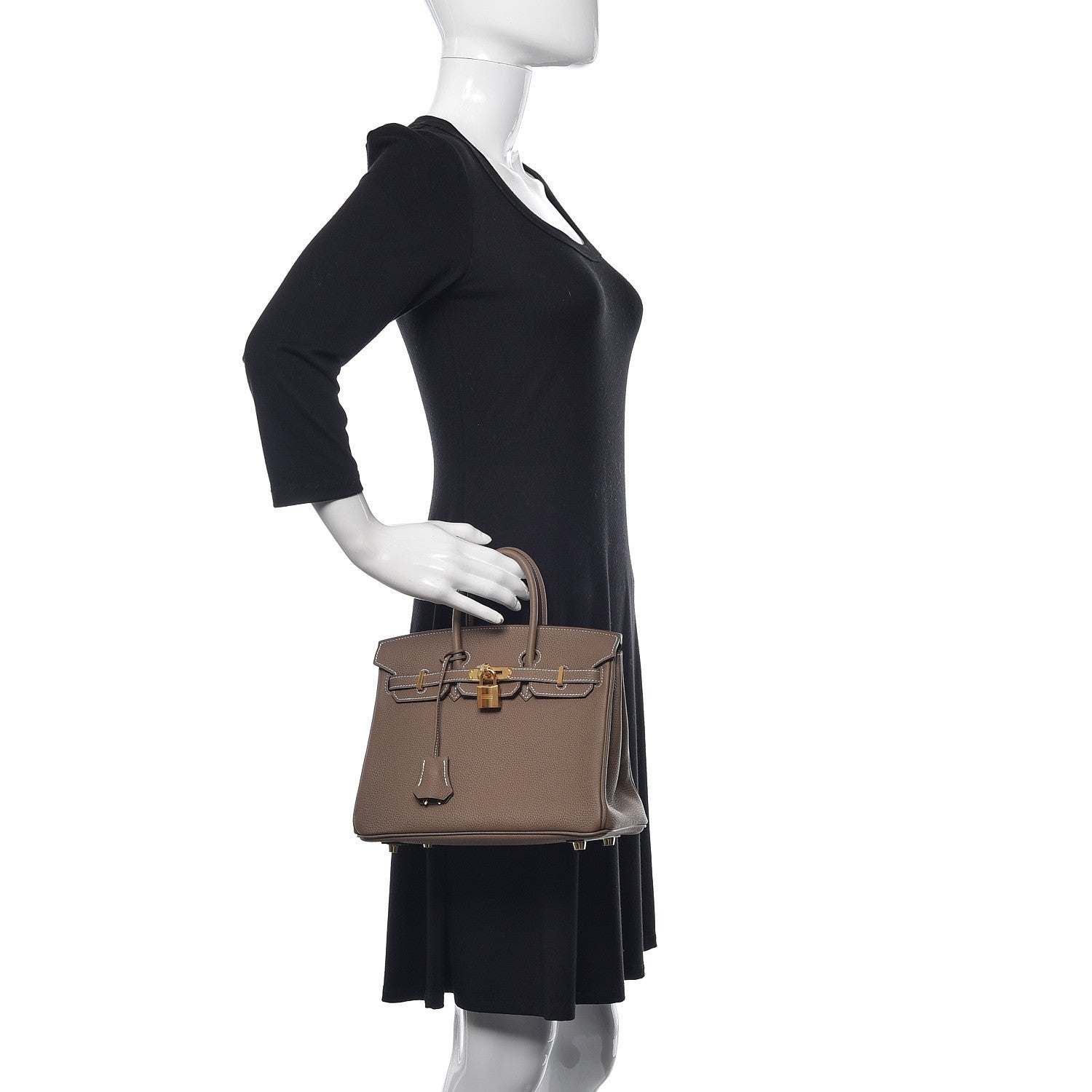 Hermes Togo Birkin 25 Etoupe 2 of 12