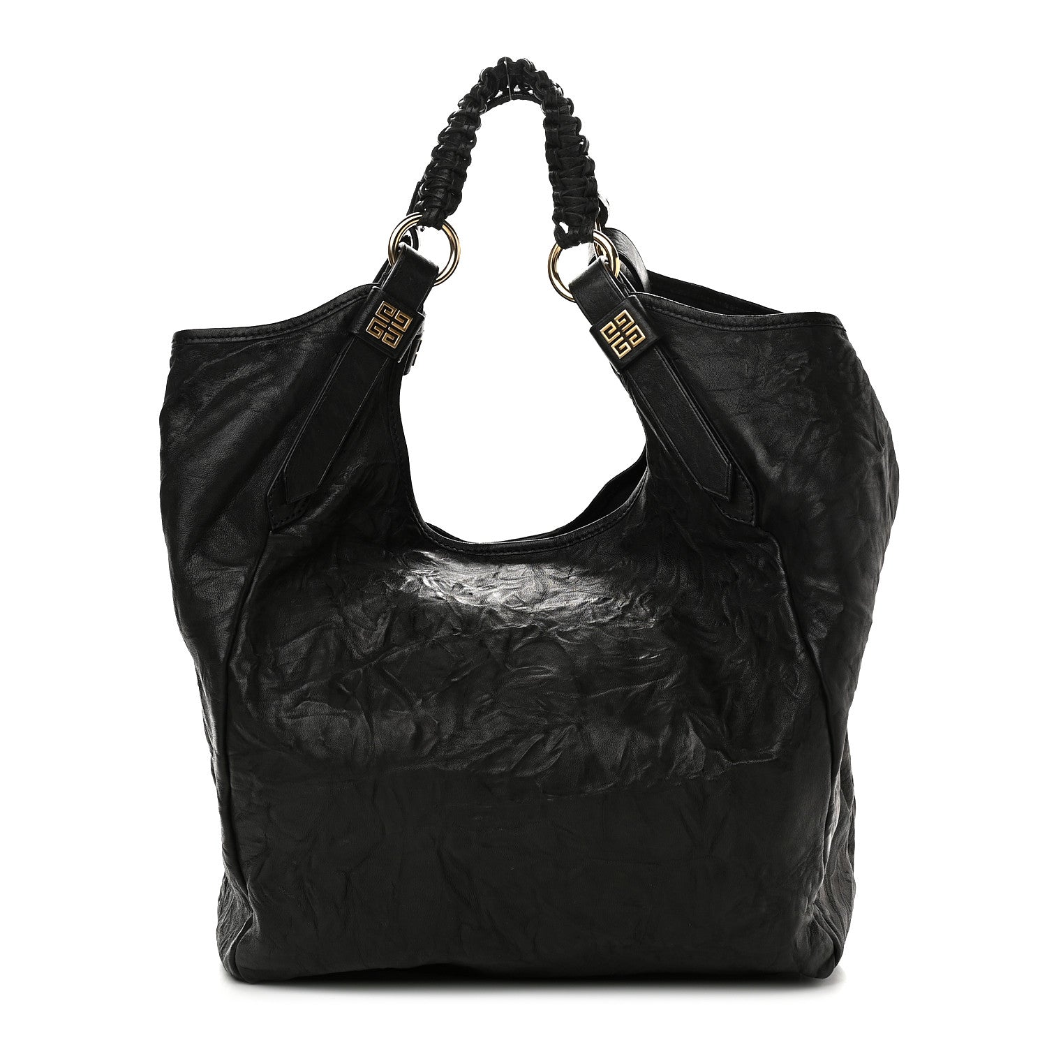 Givenchy Tumbled Sheepskin Hobo Black 1 of 10