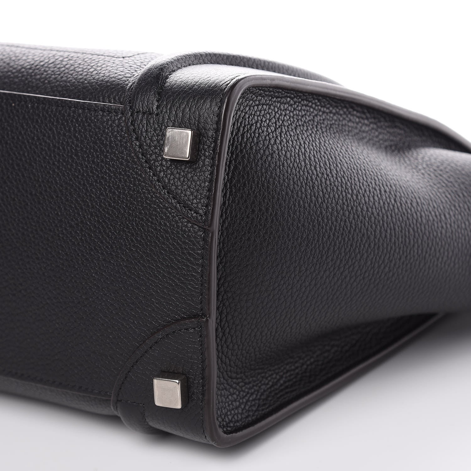 Celine Drummed Calfskin Micro Luggage Black 9 of 11