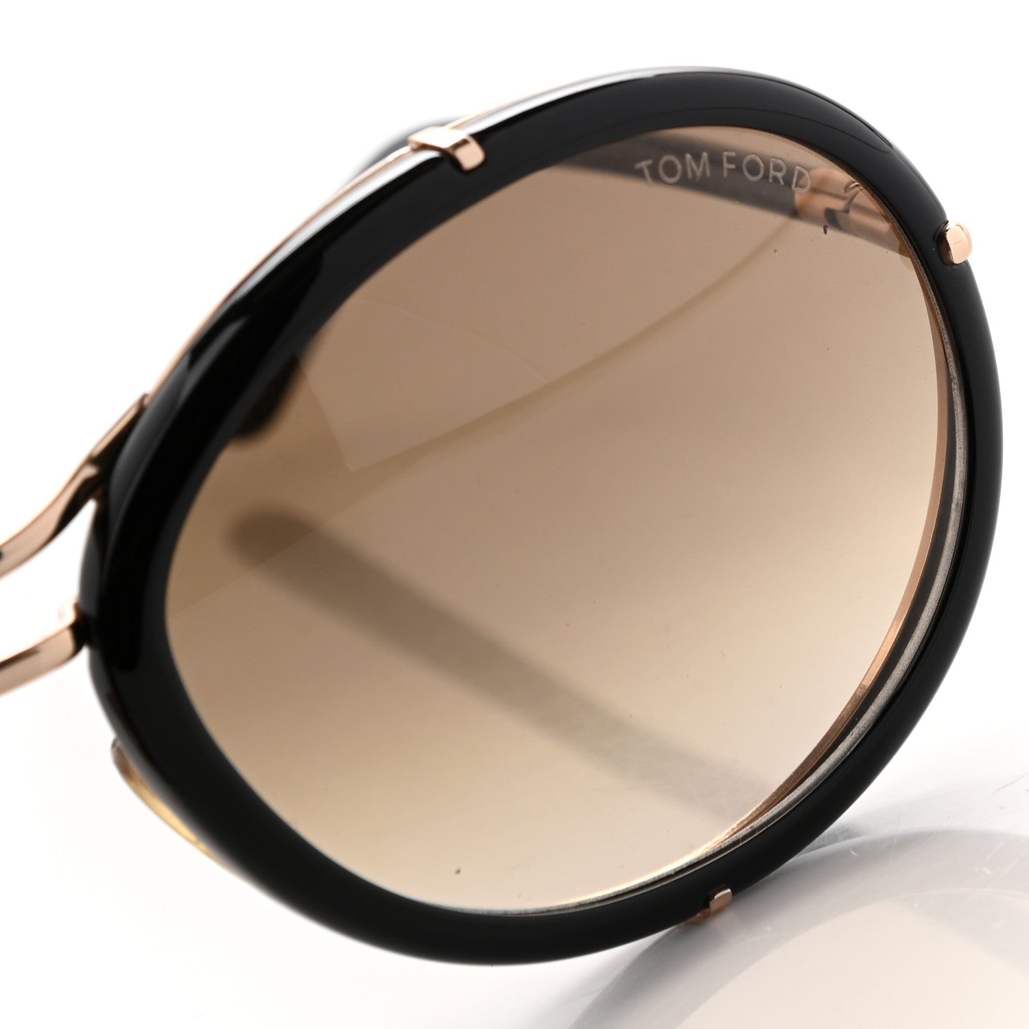Tom Ford Mia Soft Rounded Sunglasses TF136 Black 9 of 10