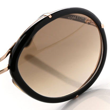 Tom Ford Mia Soft Rounded Sunglasses TF136 Black 9 of 10