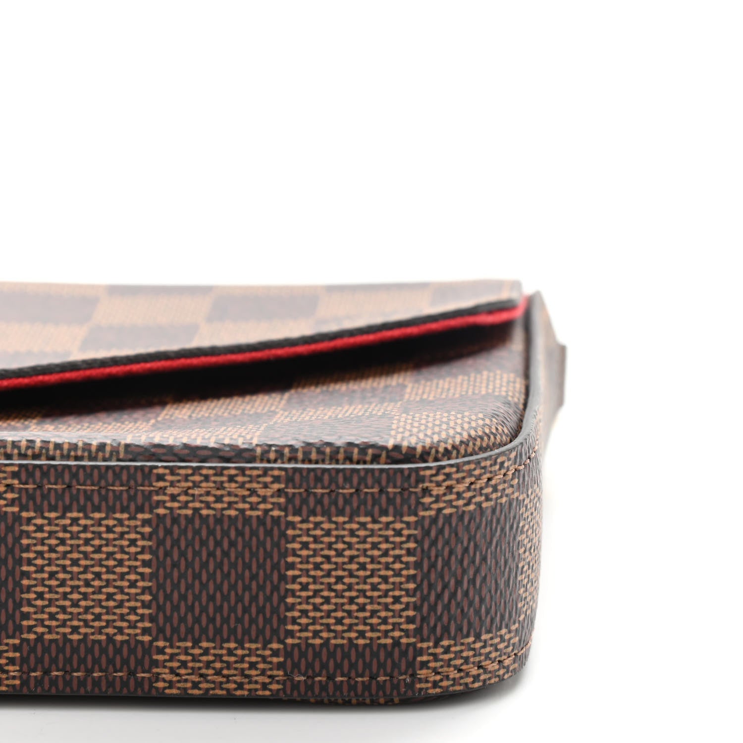 Louis Vuitton Damier Ebene Pochette Felicie Chain Wallet 10 of 10