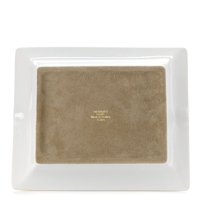 Hermes Porcelain Mosaique Au 24 Gold Ashtray 3 of 6