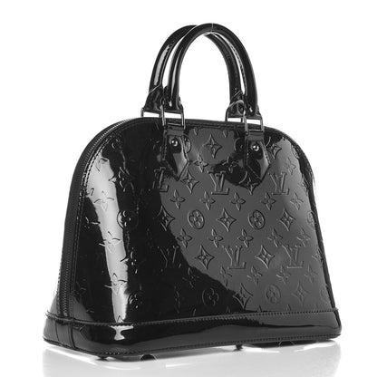 Louis Vuitton Vernis Alma PM Noir Magnetique 3 of 10