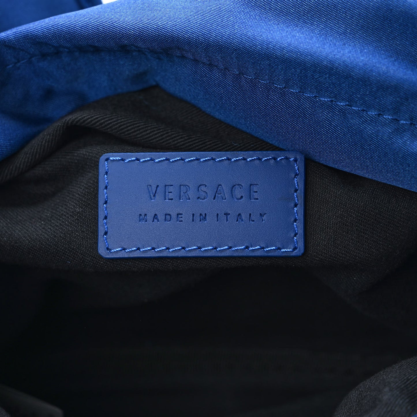 Nylon Palazzo Medusa Belt Bag Blue
