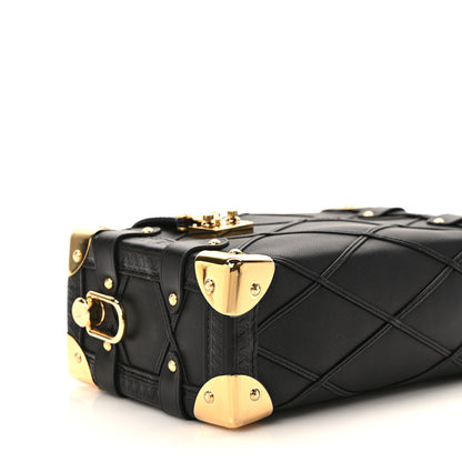 Louis Vuitton Lambskin Malletage Side Trunk PM Black 7 of 8