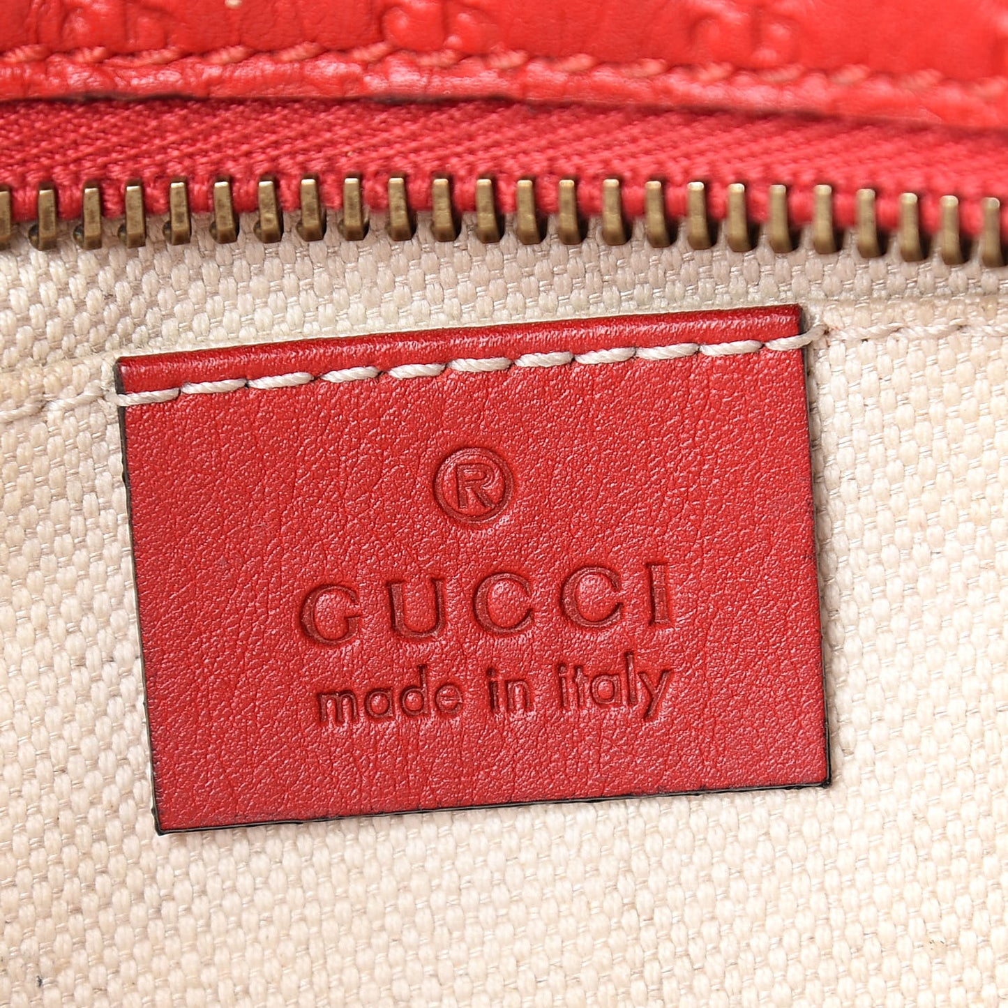 Microguccissima Sunshine Disco Crossbody Bag Red
