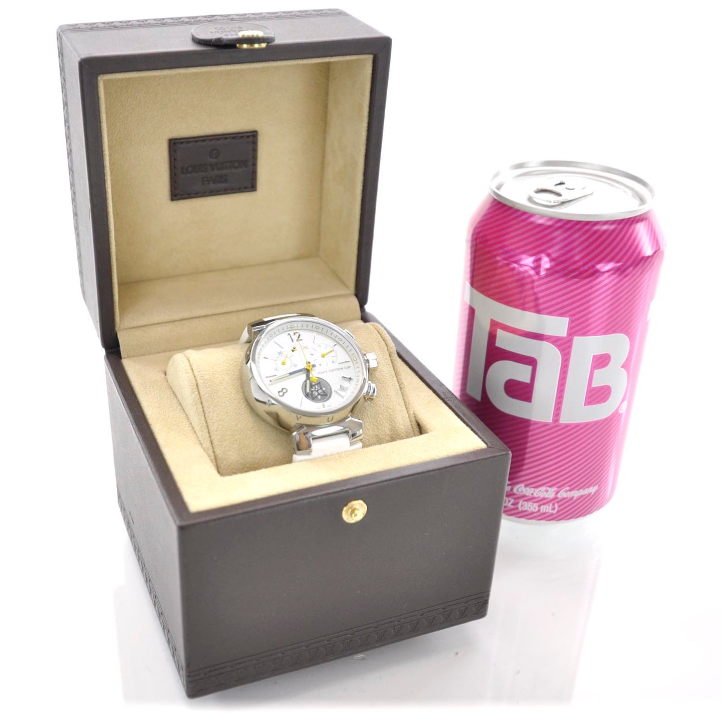 Stainless Steel Rubber Mother of Pearl 28mm Tambour Lovely Cup Quartz Watch
