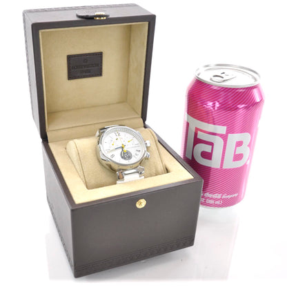 Louis Vuitton Stainless Steel Rubber Mother of Pearl 28mm Tambour Lovely Cup Quartz Watch 2 of 7