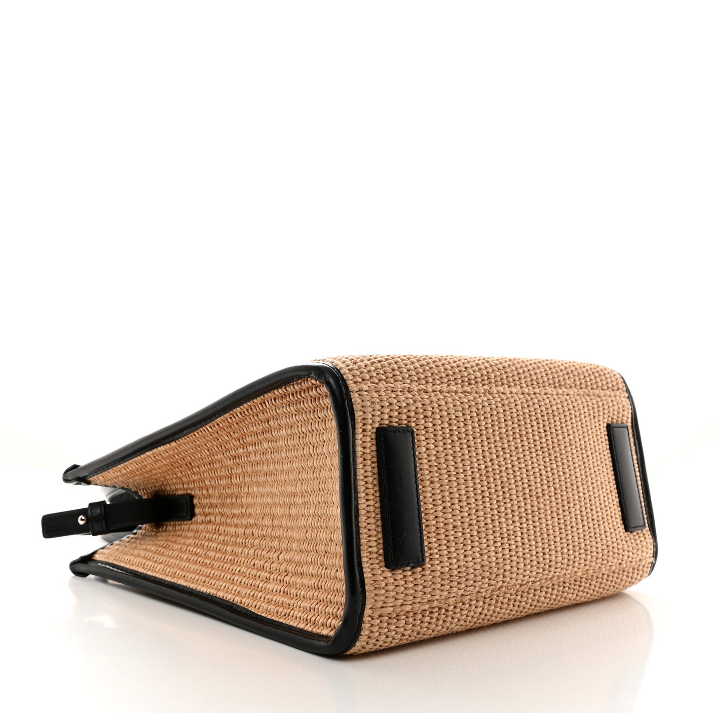 Raffia Studded La Medusa Tote Beige