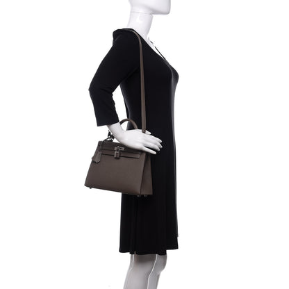 Hermes Epsom Kelly Sellier 25 Etain 2 of 12