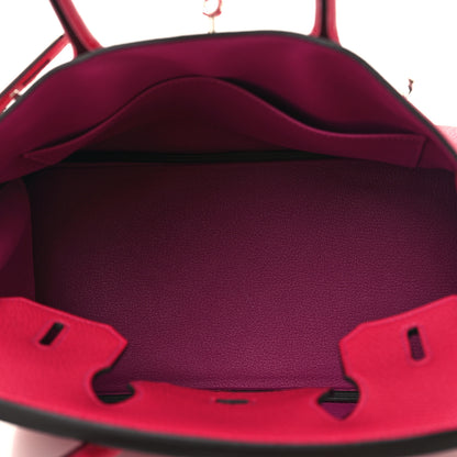Hermes Togo Horseshoe Birkin 30 Rose Mexico Rose Pourpre 5 of 12