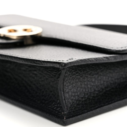 Gucci Dollar Calfskin Interlocking G Chain Wallet Black 10 of 11