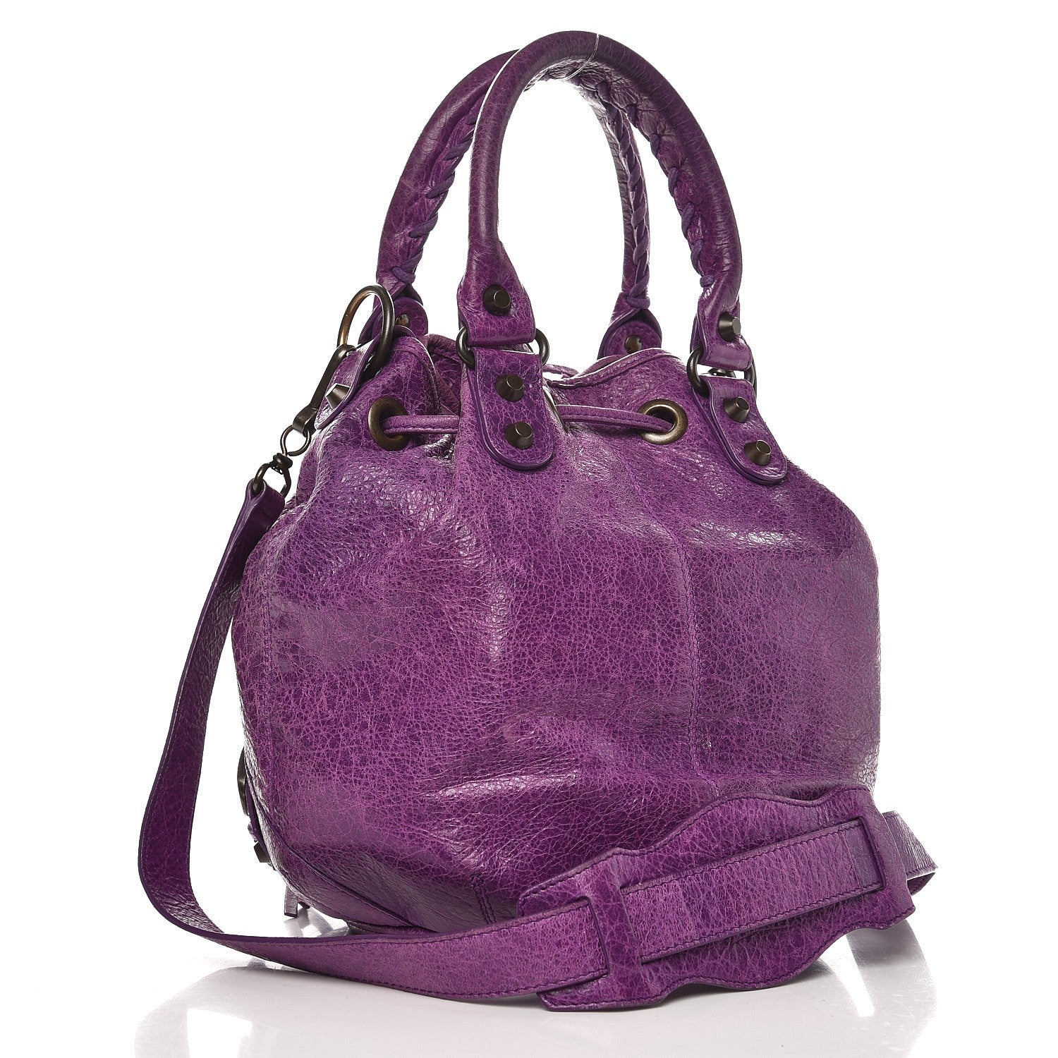 Balenciaga Agneau Classic Hardware Mini Pompon Ultraviolet 3 of 8