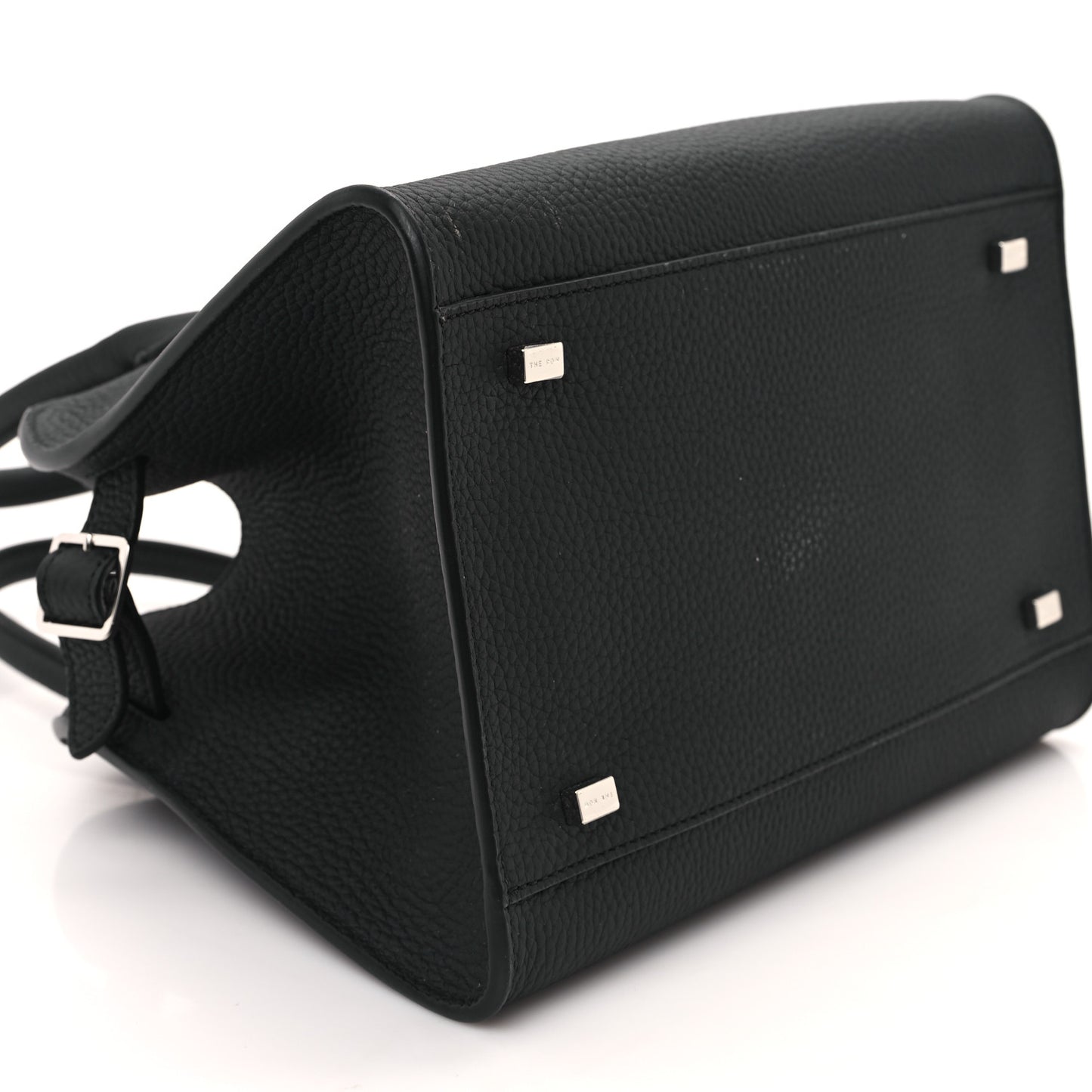 Grained Calfskin Soft Margaux 10 Bag Black