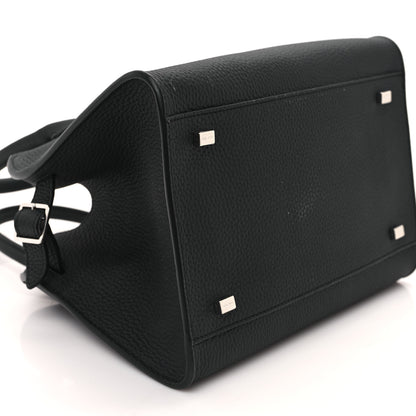 The Row Grained Calfskin Soft Margaux 10 Bag Black 8 of 9