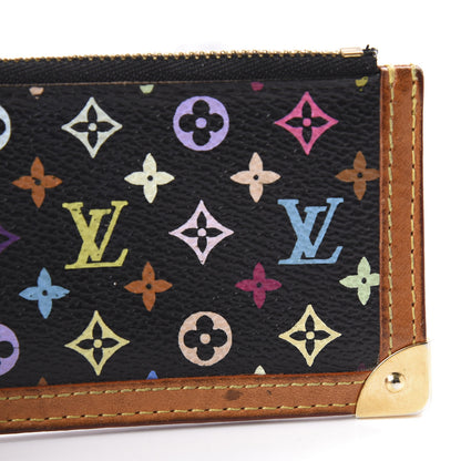 Louis Vuitton Monogram Multicolor Key Pouch Black 9 of 10