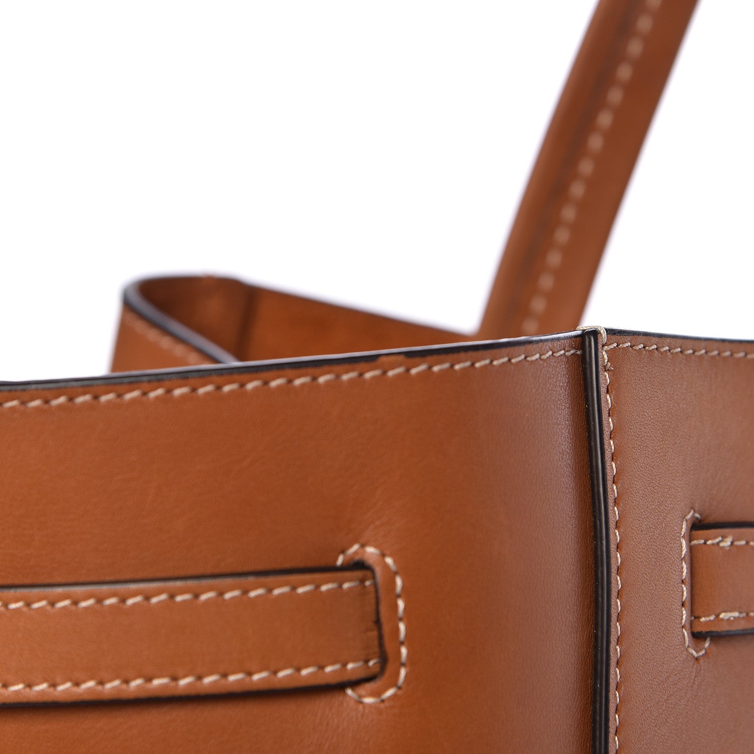 Celine Smooth Calfskin Medium Belt Cabas Phantom Brown 12 of 17