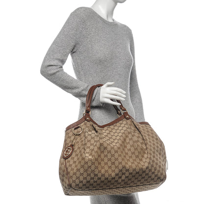 Gucci Monogram Large Sukey Tote Brown 2 of 9